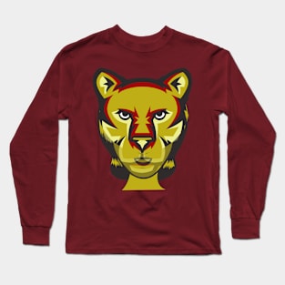 Retro Lion Woman Long Sleeve T-Shirt